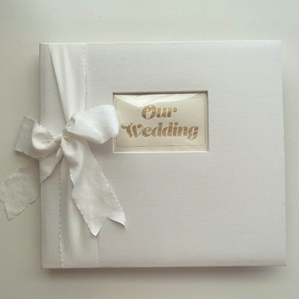 12x12 Premade Wedding Scrapbook, Bride and Groom Gift, Wedding Gift
